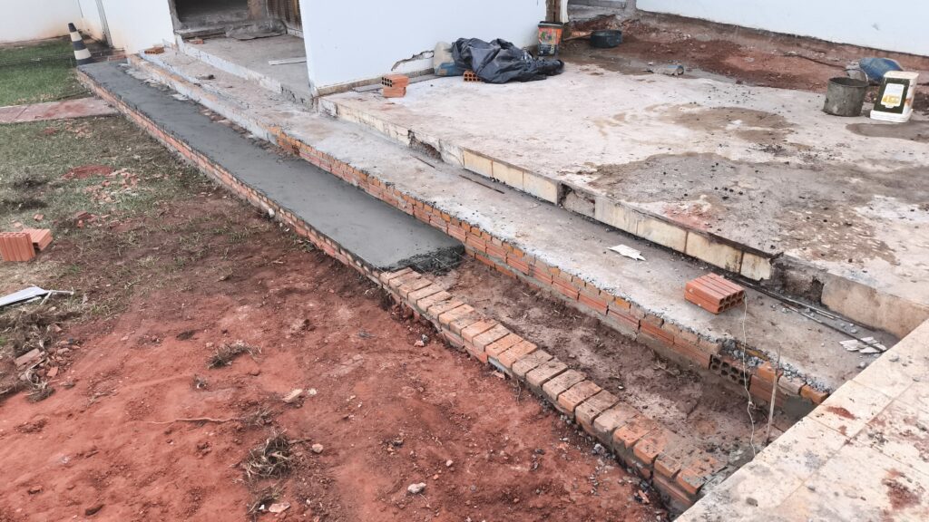 confeção 50% da escada