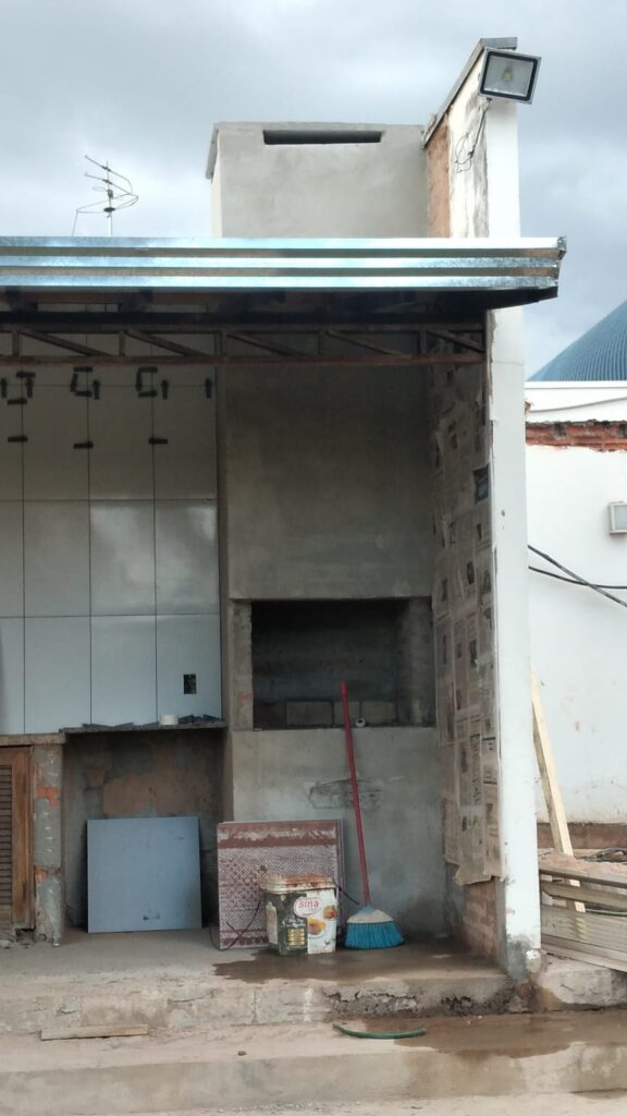 confeção de uma nova churrasqueira