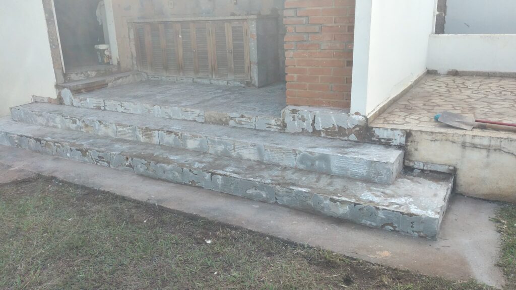 retirada de todo o piso